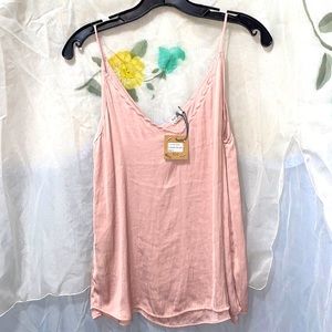 NWT HELLO NITE! 2-TIER BLUSH CAMI SZ M SEE MEASUREMENTS